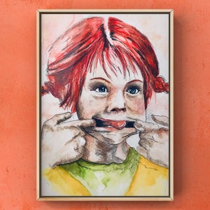 Poster/Be wild, cheeky and wonderful/Make the world the way you like it/Gift for girlfriend/child/mother/watercolor