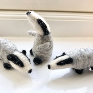 Beautiful Felted Badger