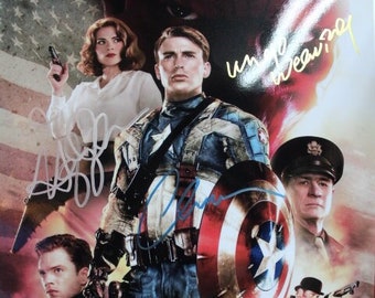 11x17 - Autographed Movie Poster - Captain America The First Avenger  + C.O.A.