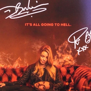 Autographed Poster - Lucifer - Tom Ellis, D.B. Woodside - 11x17 Poster + COA