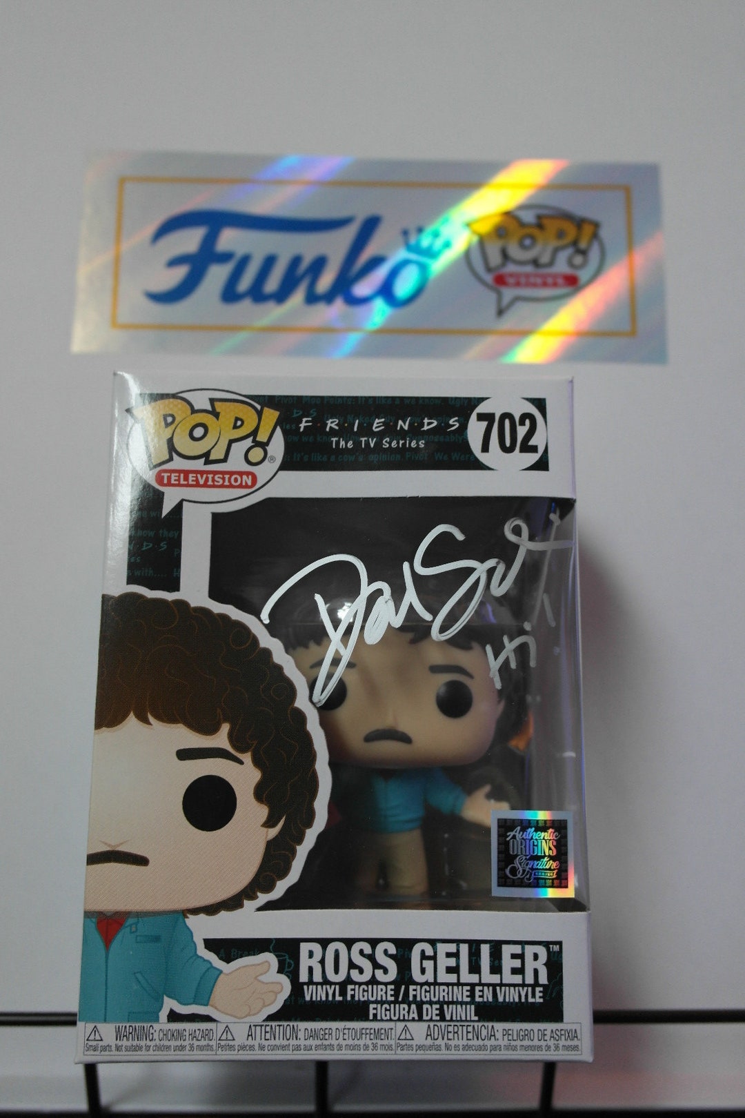 Signed Funko Pop #702 - FRIENDS - Ross Geller - David Schwimmer + COA - Etsy