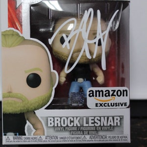 Autographed Funko Pop #110 - WWE - Brock Lesnar - Wrestler   + COA