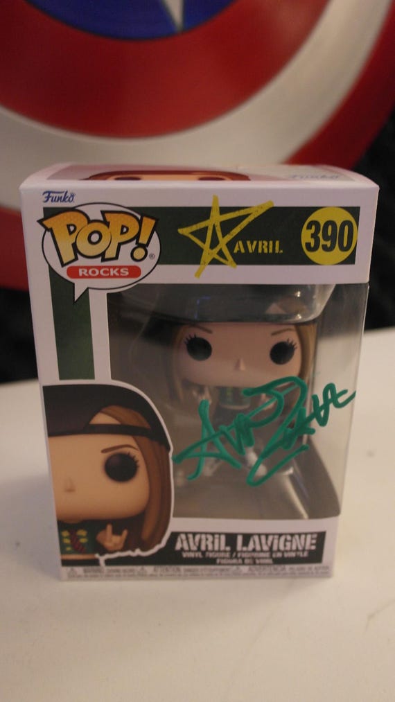 Signed Funko Pop #390 - Avril Lavigne - Singer + COA - Etsy