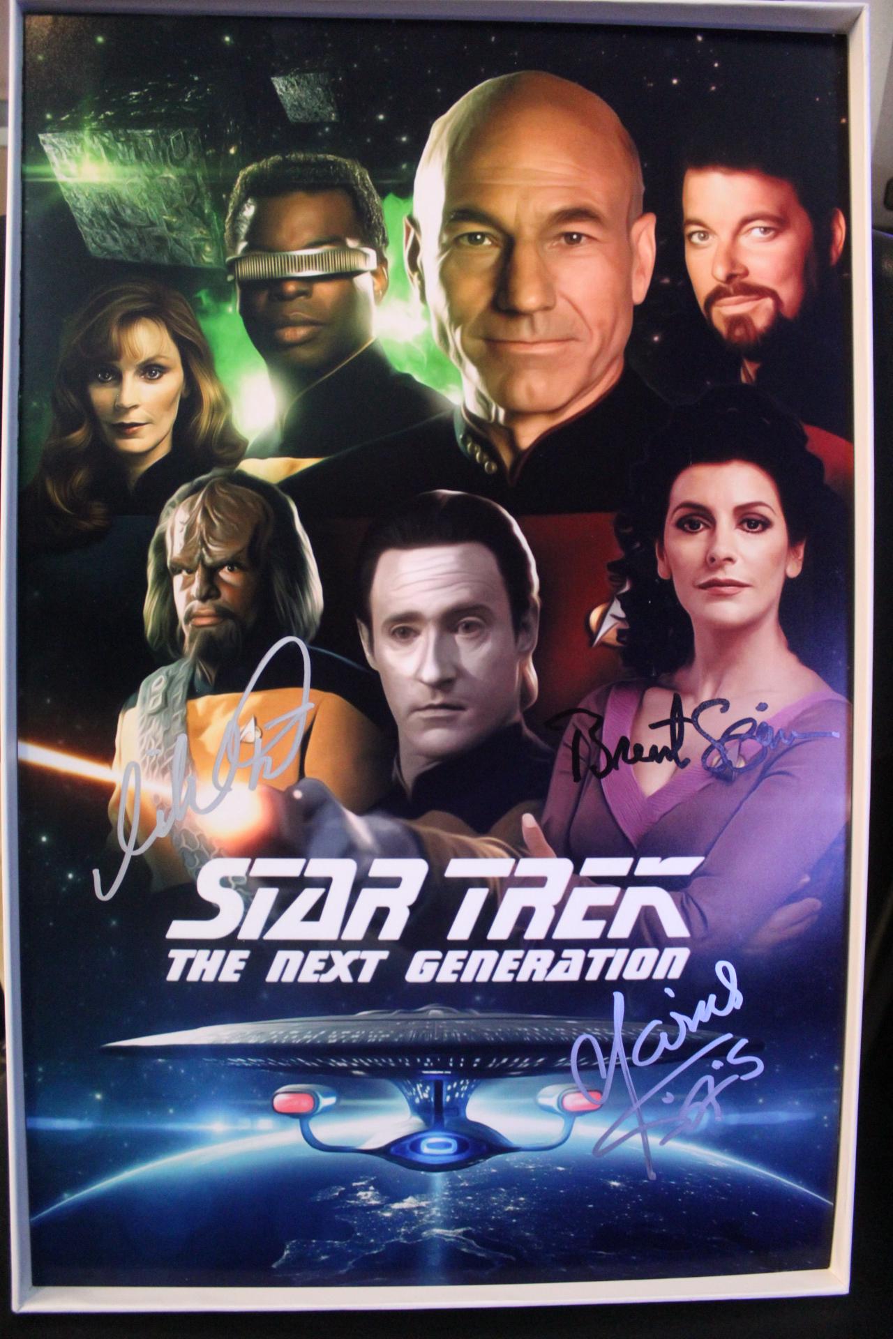 Signed Poster - Star Trek the Next Generation - Michael Dorn