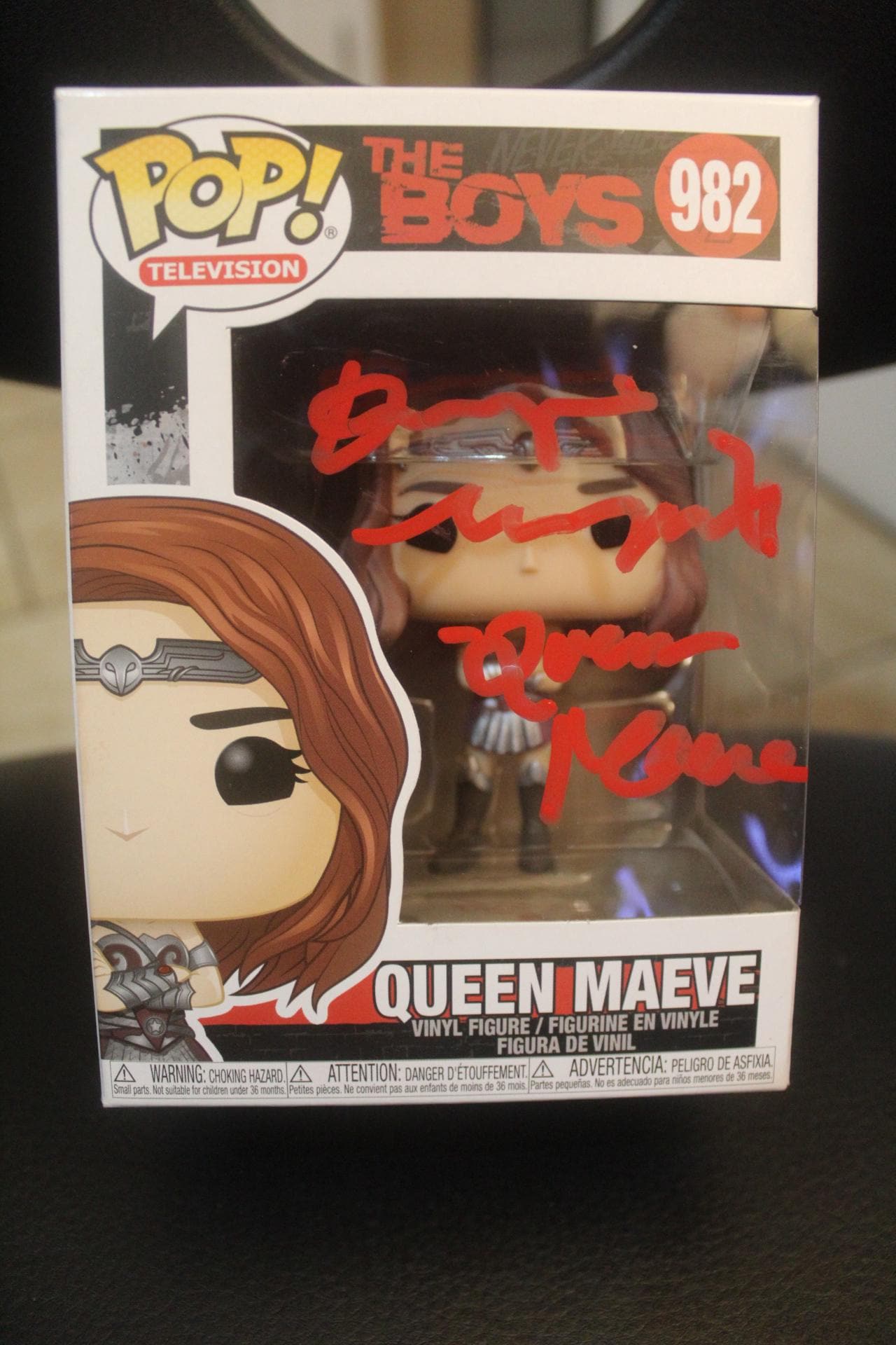 Signed Funko Pop #982 - the Boys - Queen Maeve - Dominique