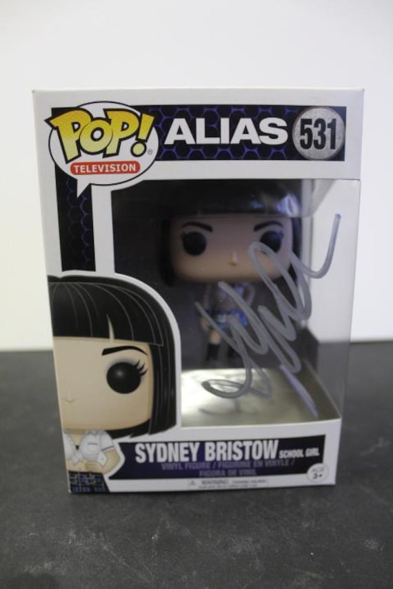 Signed Funko Pop #531 - ALIAS - Sydney Bristow - Jennifer Garner +