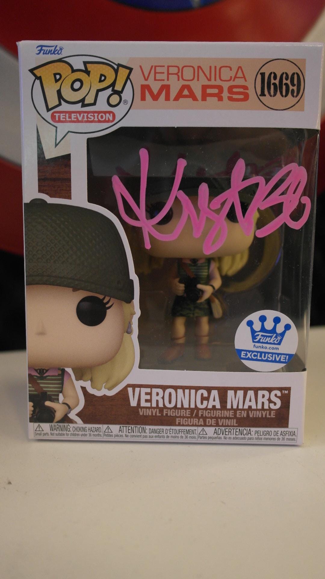 サイン入り Funko Pop #1669 - ヴェロニカ・マーズ - クリステン・ベル 
