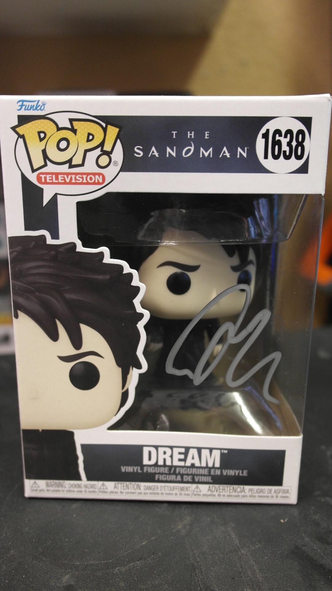 Signed Funko Pop #1638 - the Sandman - Dream - Tom Sturridge + COA