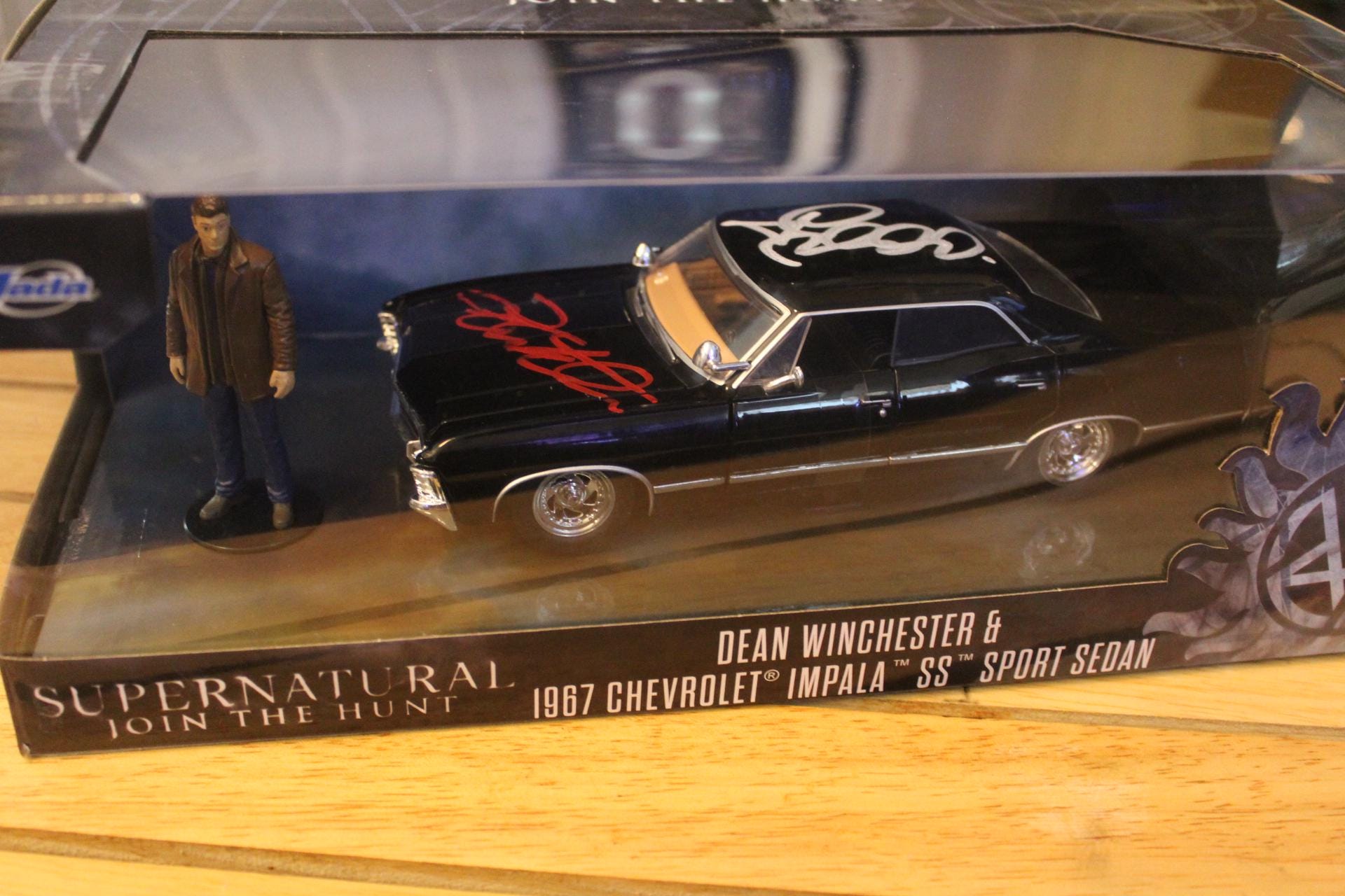 Autographed Supernatural Chevrolet Impala Sports Sedan Car Toy