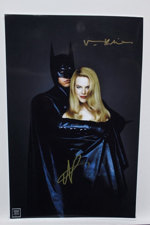 直筆サイン入りポスター - バットマン フォーエヴァー - ヴァル