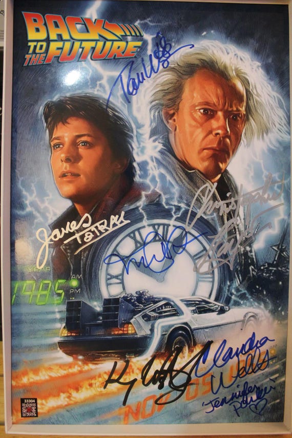 Autographed Artistic Limited Poster - Back to the Future - Michael