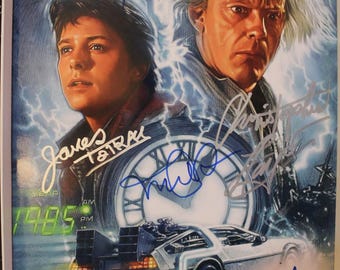 Autographed Artistic Limited Poster - Back to the Future - Michael