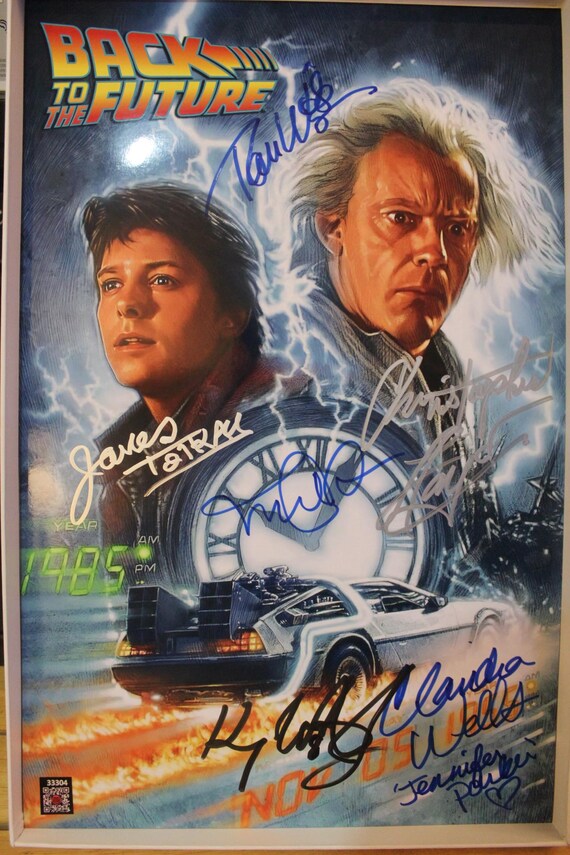 サイン写真 バックトゥザフューチャー マイケルJフォックス