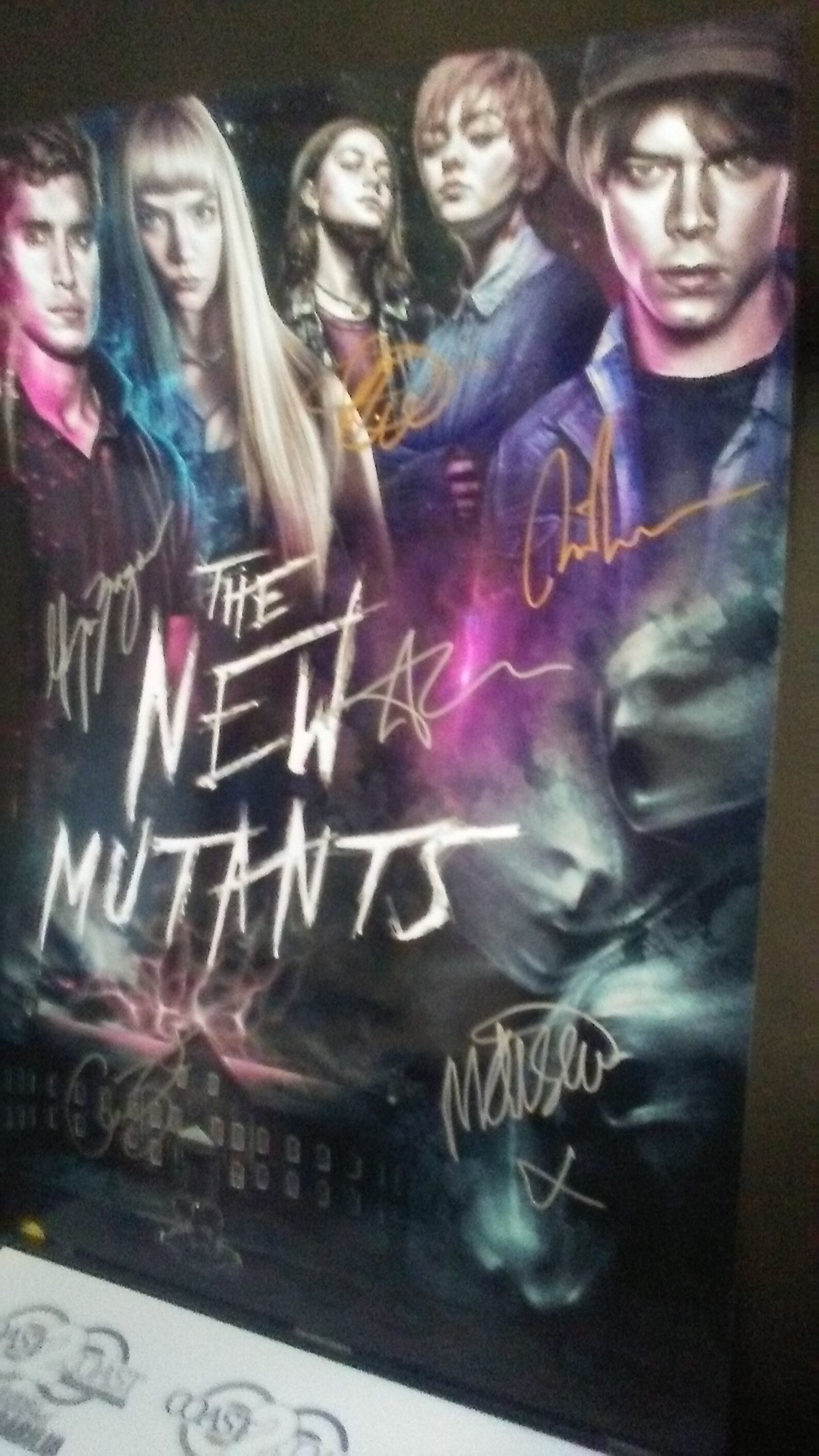 The New Mutants Autographed by_Cast Horror/Marvel Film | Etsy