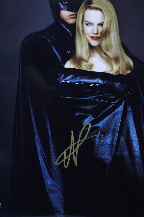 芸能人Nicole Kidman 直筆サイン バットマン フォーエヴァー ☆SALE☆ ヴァル・キルマー ＆ ニコール・キッドマン 直筆サイン
