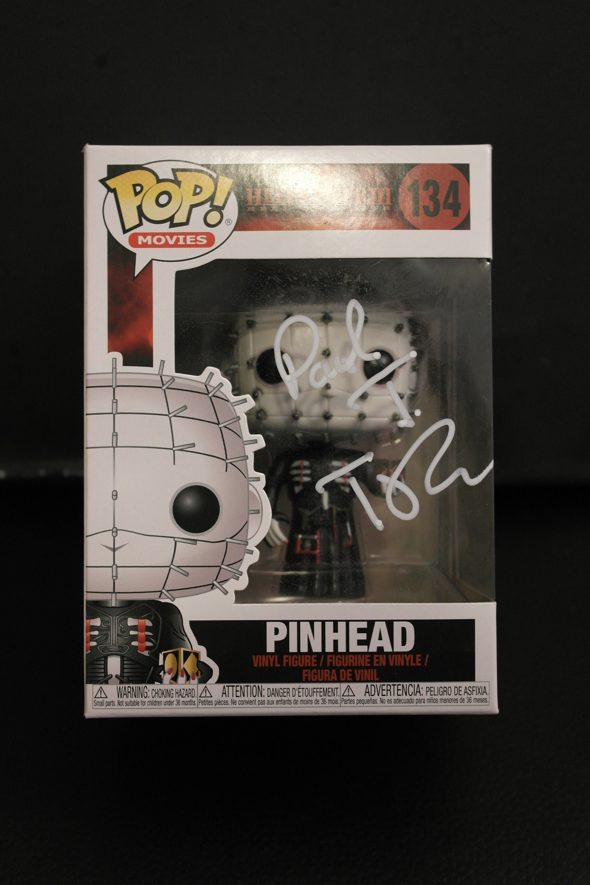 Horror Signed Funko Pop 134 PinHead _ Hellraiser | Etsy
