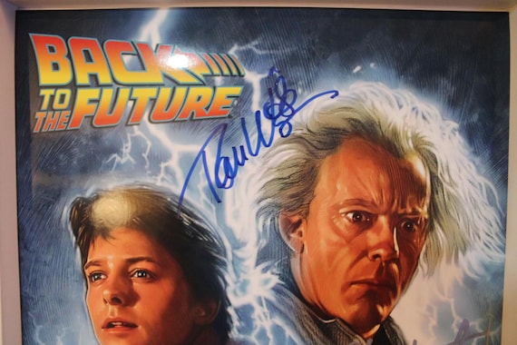 直筆サイン入り限定アートポスター - バック・トゥ・ザ・フューチャー