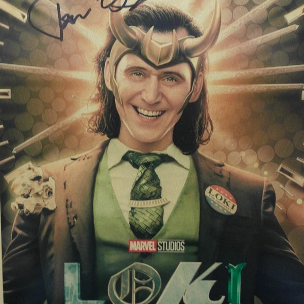 Autographed Poster - TV Series - LOKI - Tom Hiddleston_13x19 + COA