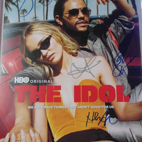 Póster autografiado - Serie de TV - The Idol - Lily Rose Depp - 13x19 + COA