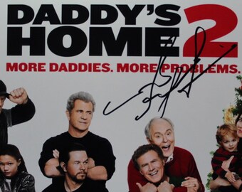 Autographed Limited Poster Daddy's Home Mel Gibson, Mark