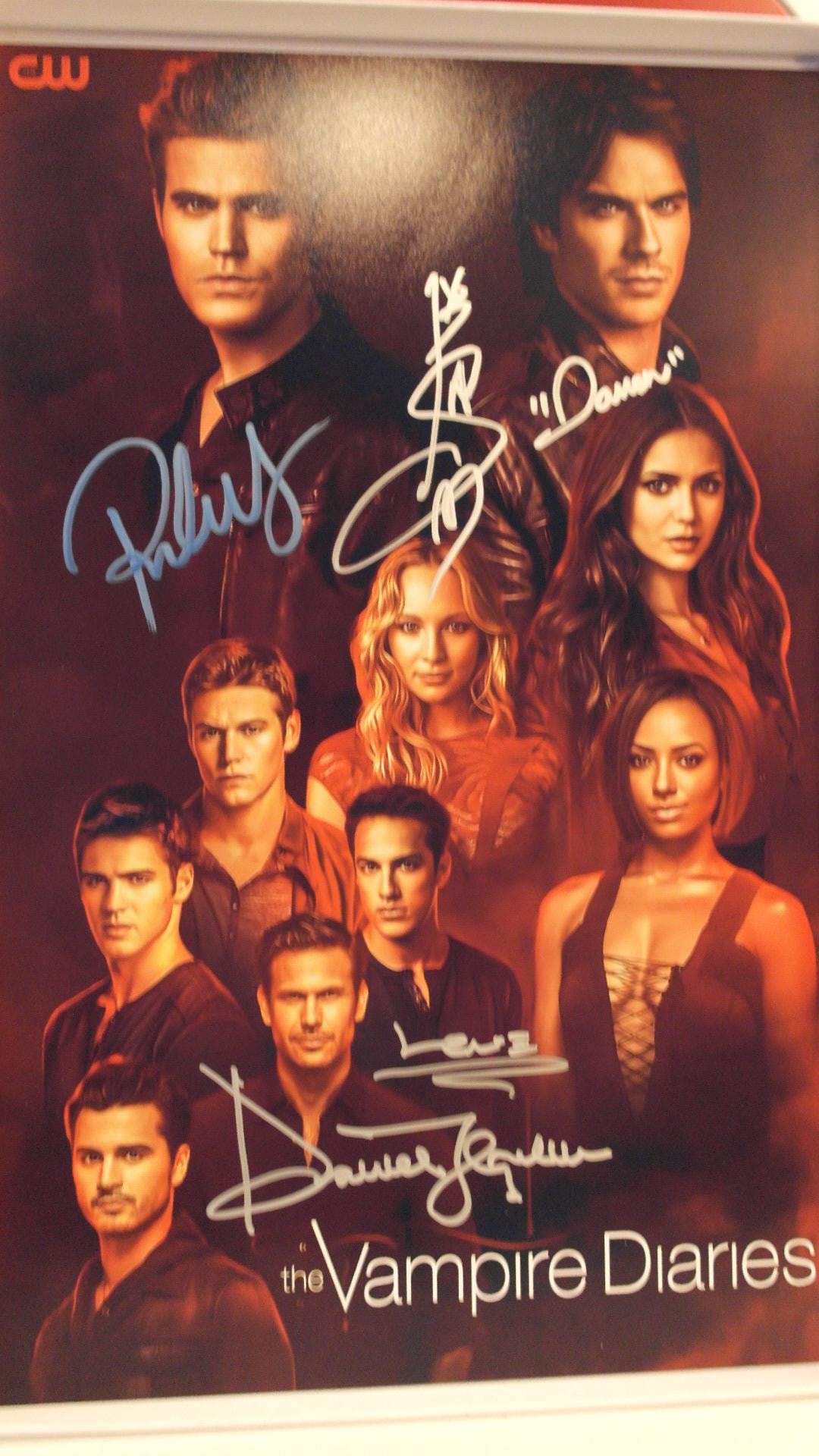 【極希少】Vampire Falken Xmas DVD +直筆サイン入り生写真 Signed Poster - the Vampire Diaries - Paul Wesley, Ian Somerhalder