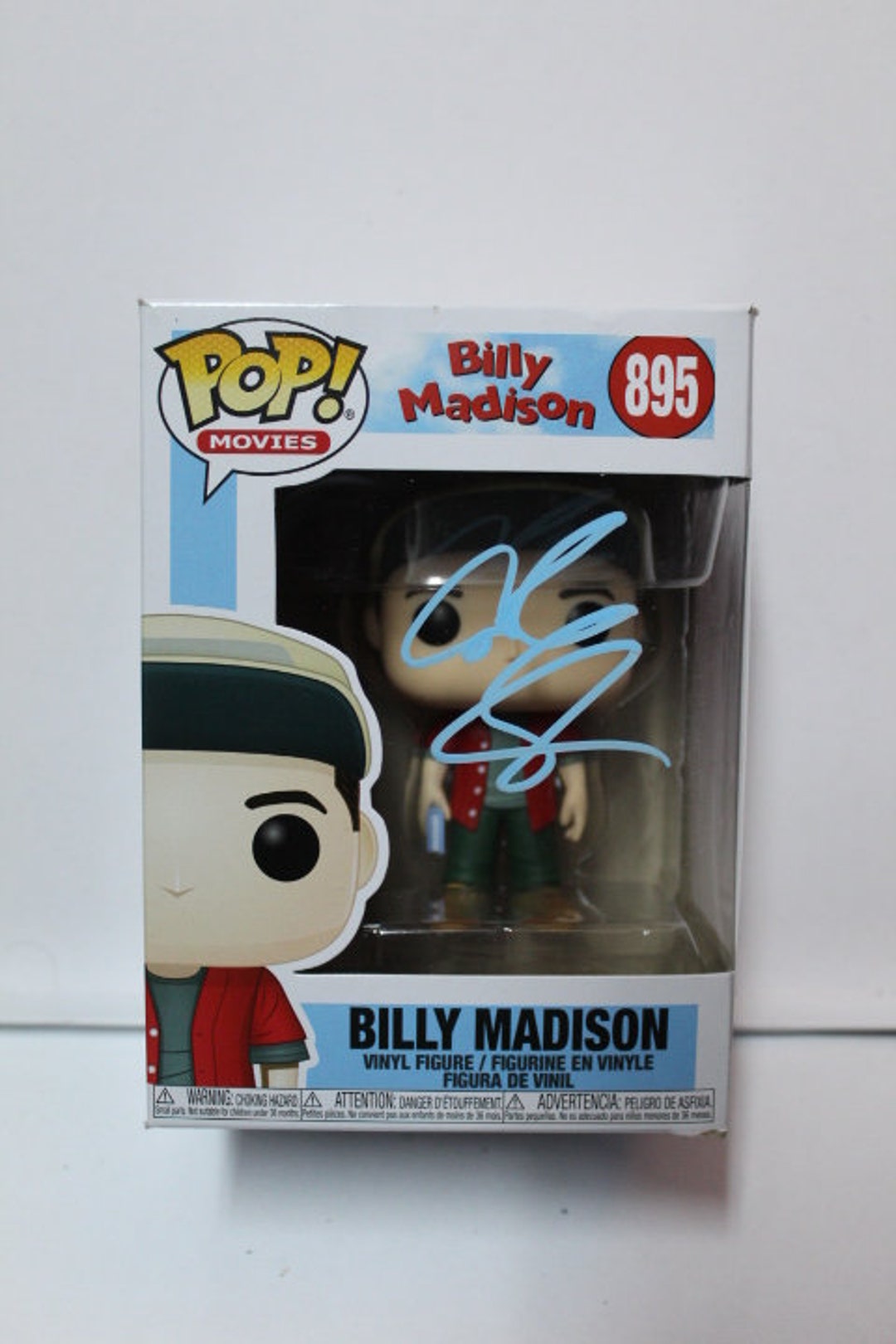 Signed Funko Pop #895 - Billy Madison - Adam Sandler + COA - Etsy