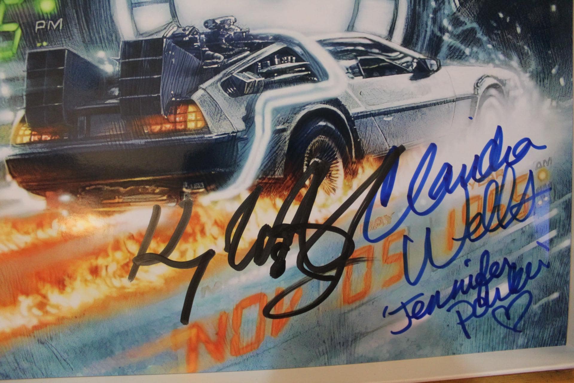 Autographed Artistic Limited Poster - Back to the Future - Michael