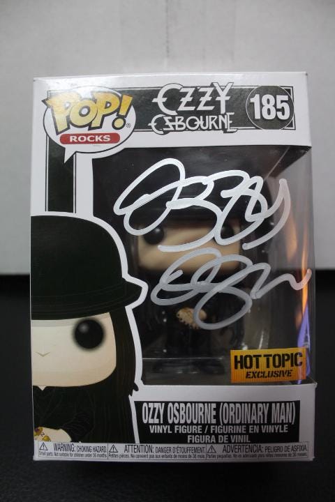 Signed Funko Pop Rocks #185 - Ozzy Osbourne [RIP] + COA - Etsy
