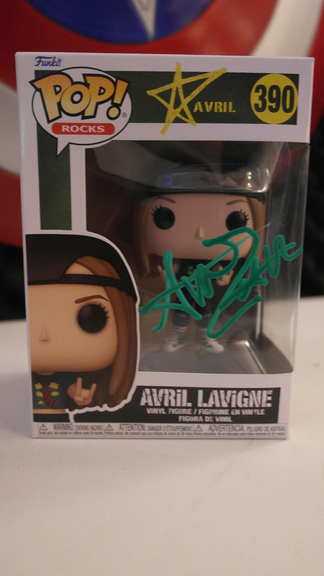 Signed Funko Pop #390 - Avril Lavigne - Singer + COA - Etsy