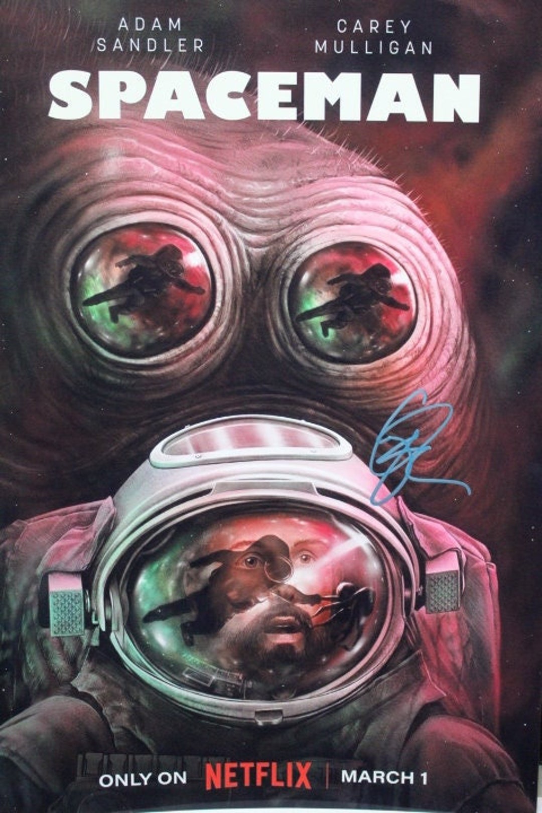 13x19 - 直筆サイン入り映画ポスター - スペースマン - アダム