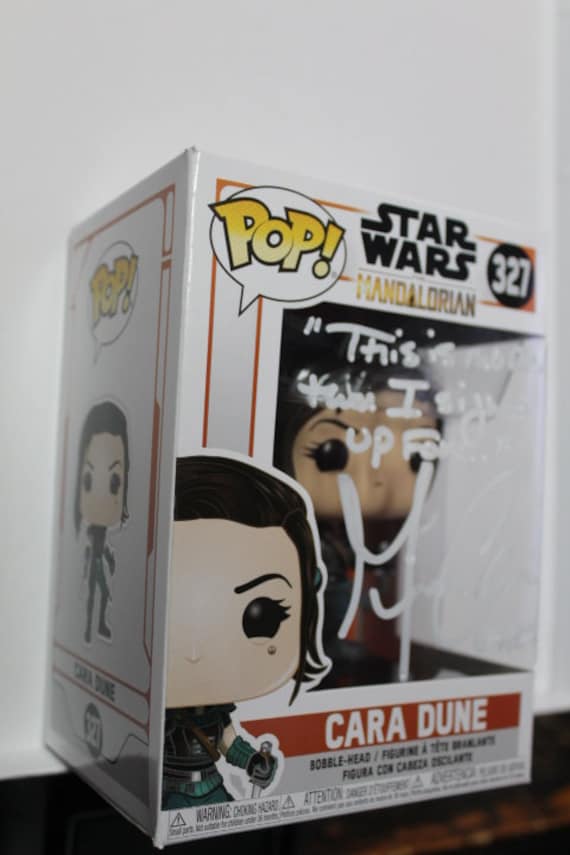 Autographed Funko Pop #327 - Star Wars - Cara Dune - Mandalorian