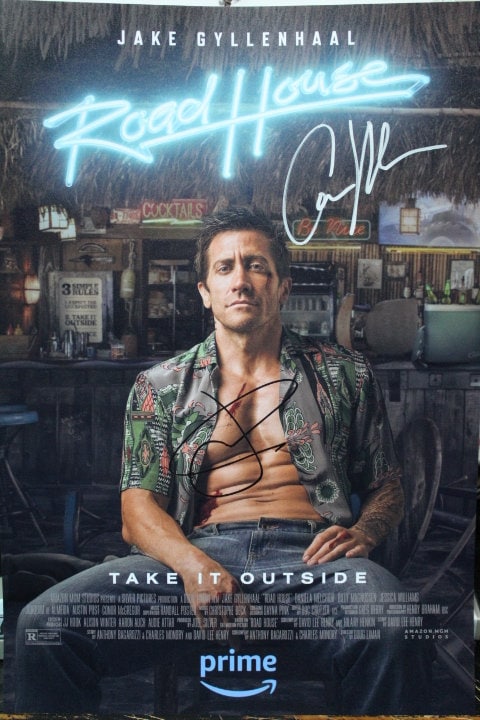 13x19 - 直筆サイン入り映画ポスター - ロードハウス - ジェイク