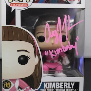Signed Funko Pop #671 - Power Rangers - Pink Ranger - Kimberly - Amy Jo Johnson + COA