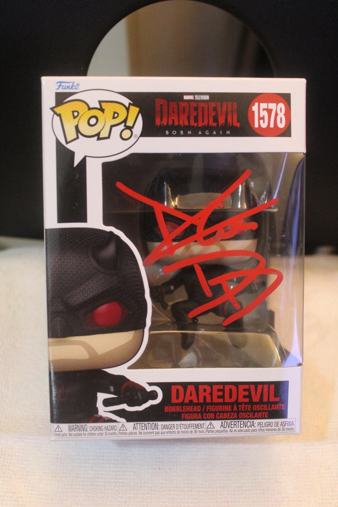 Signed Funko Pop #1578 - Daredevil - Born Again - Charlie Cox