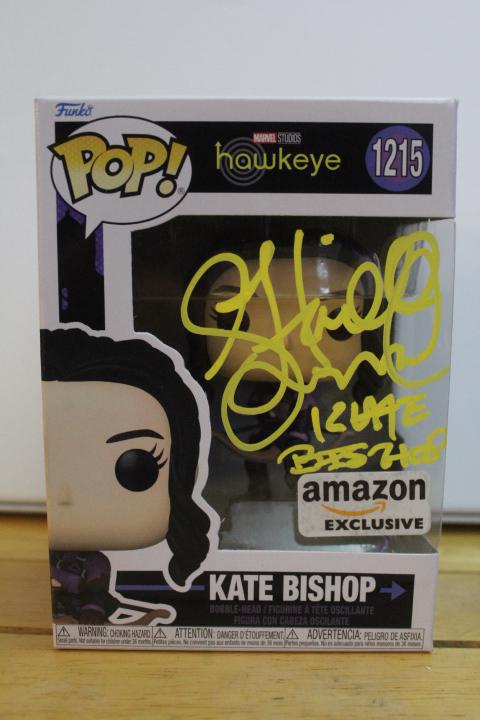 Autographed Funko Pop #1215 - Hawkeye - Marvel - Kate Bishop