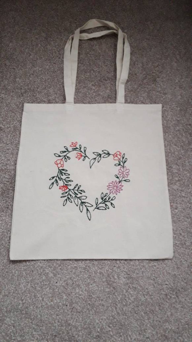 Floral tote bag