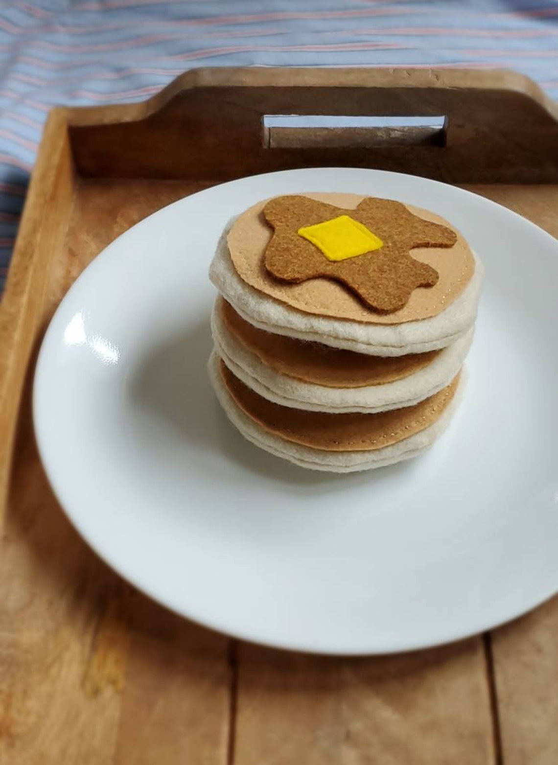 Pretend Breakfast Felt Food Set Pretend Pancakes Pretend Etsy