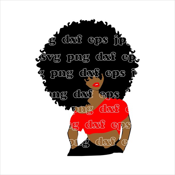 Download Afro girl svg Strong woman svg Black woman svg Afro woman ...