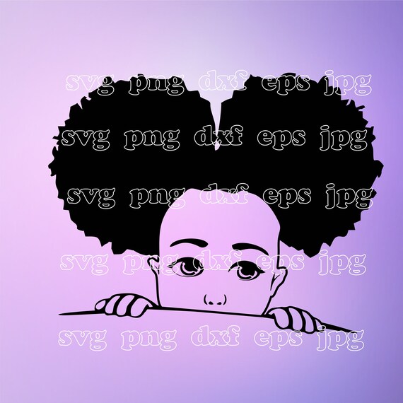 Download Afro Puff Svg Peek A Boo Svg Afro Puffs Svg Afro Woman Svg Etsy SVG, PNG, EPS, DXF File