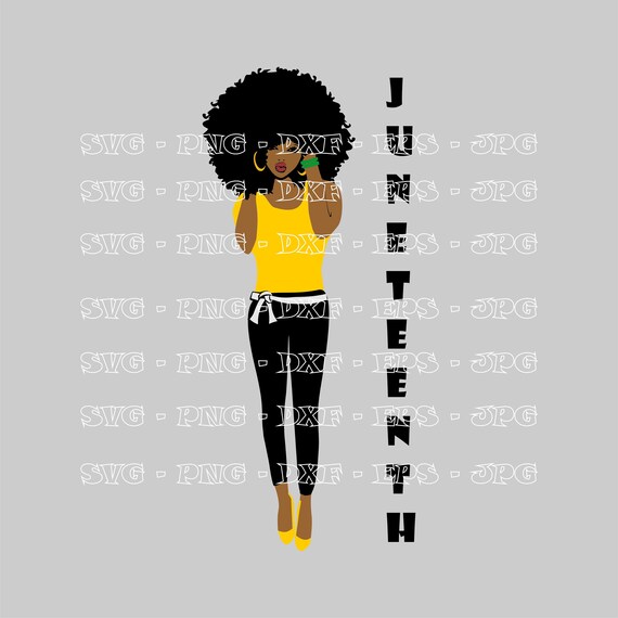 Download Afro woman svg Juneteenth svg Afro svg Afro girl svg | Etsy