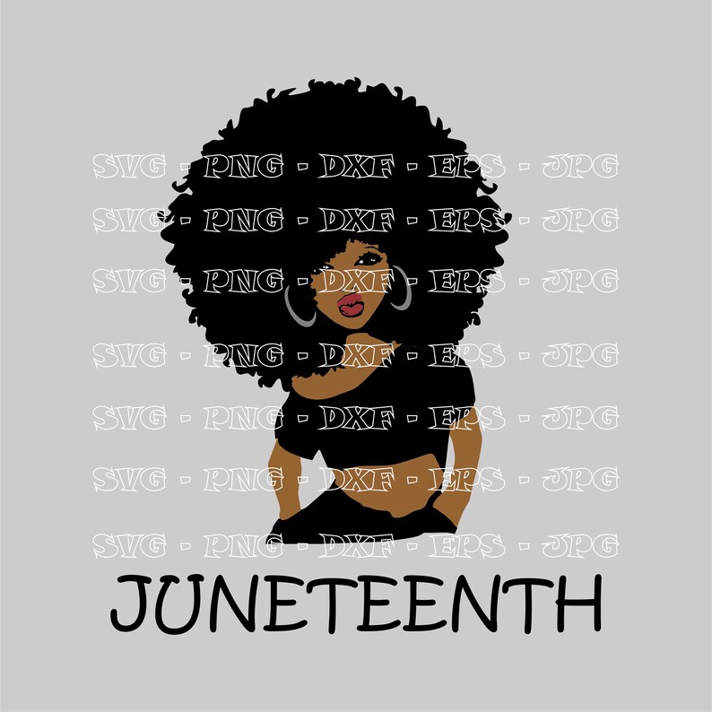 Download Afro woman svg Juneteenth svg Afro svg Afro girl svg | Etsy