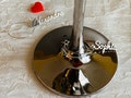 Personalized Stainless Steel Wine Glass Charms - Custom Laser Cut Drink Name Tags product logo