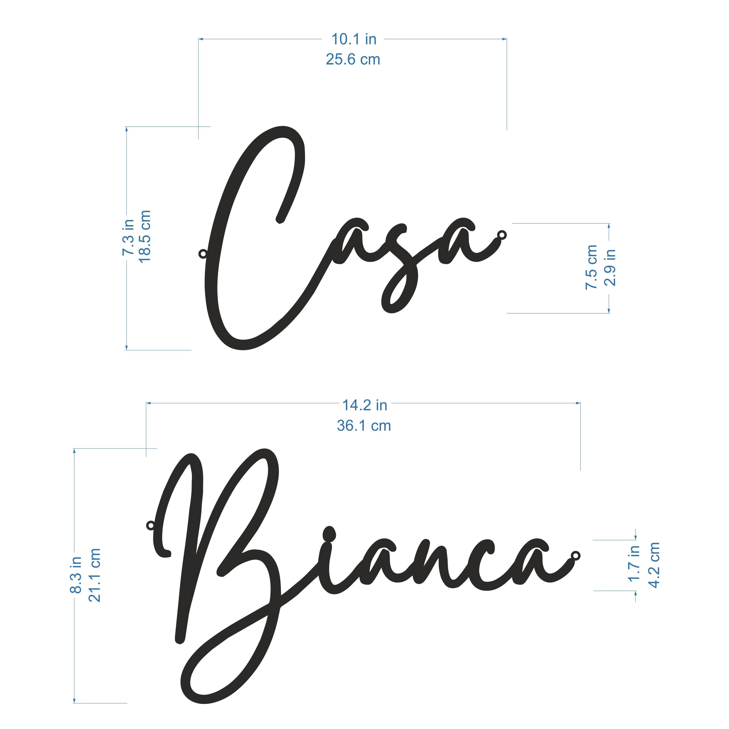 Personalized Casa Name Sign – Custom Metal House Plaque With Script  Lettering - Outdoor Wall Art - Etsy, image size:2500x2500