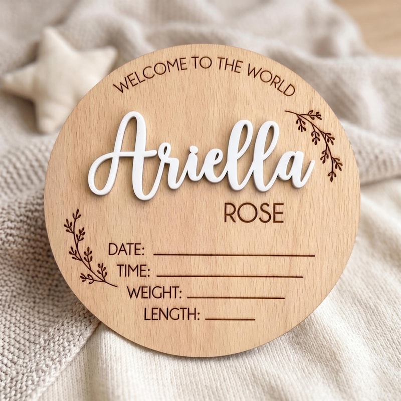 Hello Baby Sign Hanging - Etsy