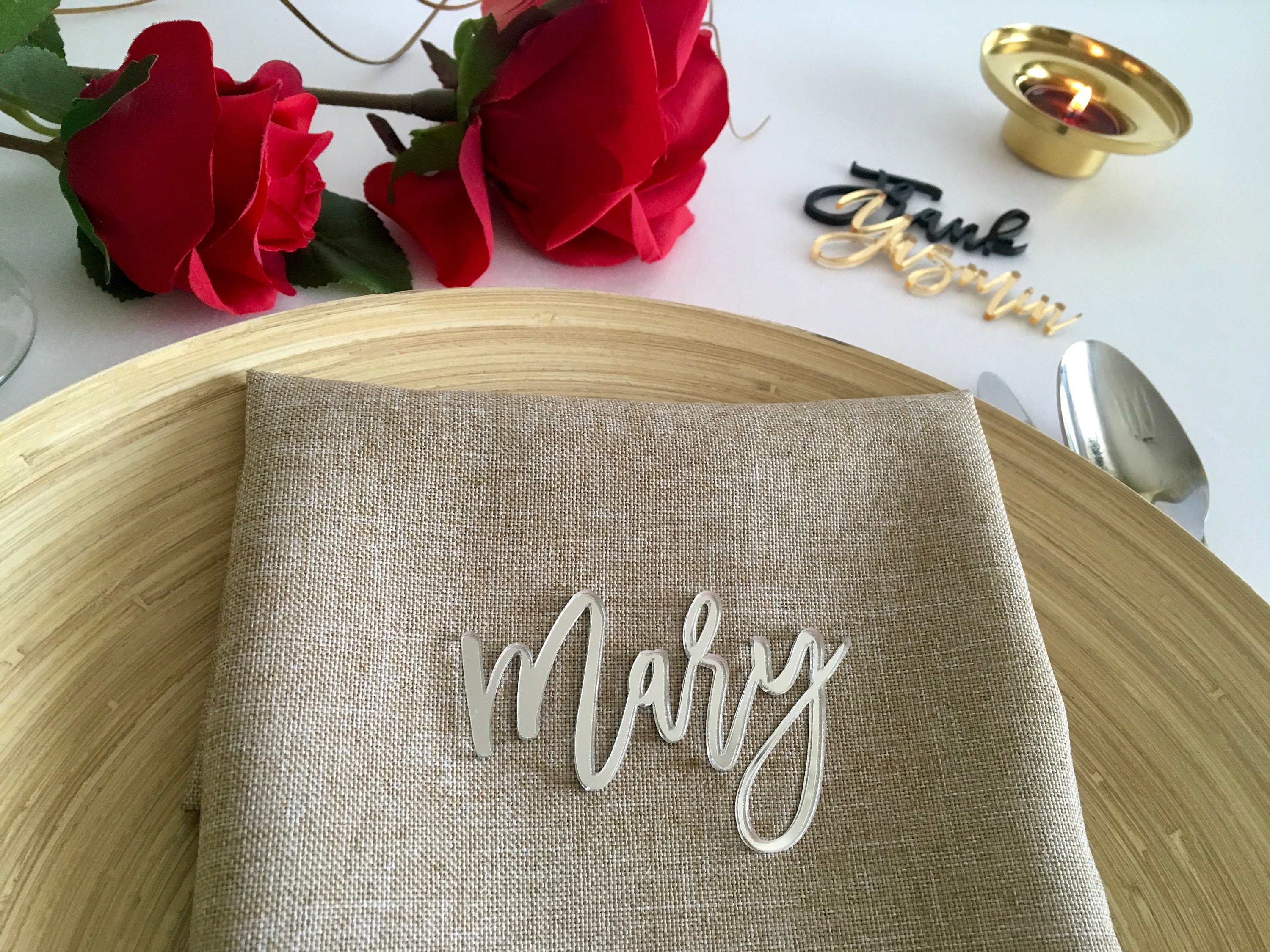 Modern Calligraphy Table Names Personalized Seating Wedding Etsy