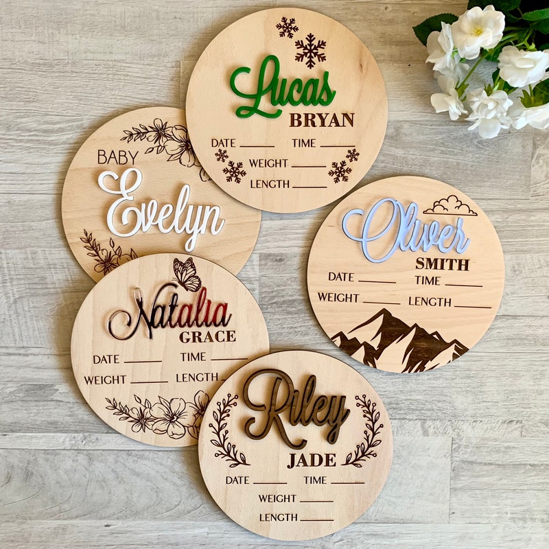 Personalised Baby Plaque