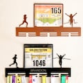 Personalized Running Medal Holder – Custom Name Finisher Medal Hanger & Race Bib Display product logo
