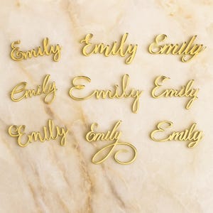 Personalized Laser Cut Names, Acrylic Place Cards, Custom Table Names - Available Fonts
