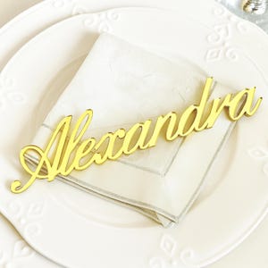 Custom Laser Cut Names - Personalized Wedding Place Cards - Acrylic Guest Names