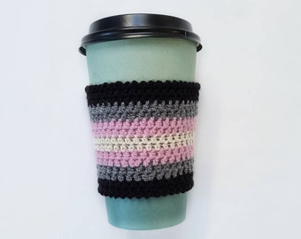 Demigirl Pride Coffee cozy Cup cozy  LGBTQ  Pride Flag  LGBT Gay Pride